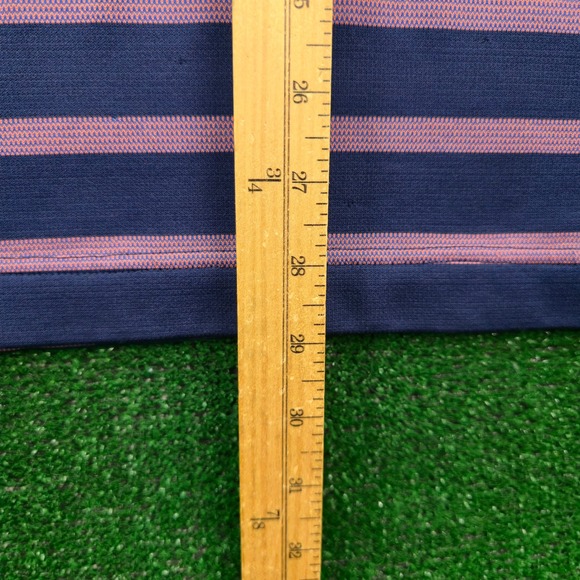 Monterey Club Polo Shirt Mens Large SRB Golf League USA Navy Pink Striped - Picture 7 of 9